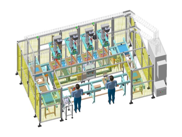 Automated Pin Pressing Line for running board linkage