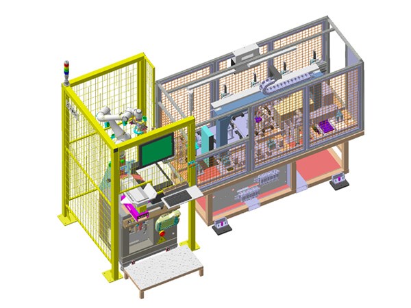 Camshaft Random-Feed Picking and Inspection Line